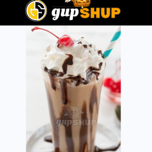 Cold Coffee with Dark Chocolate and Ice Cream