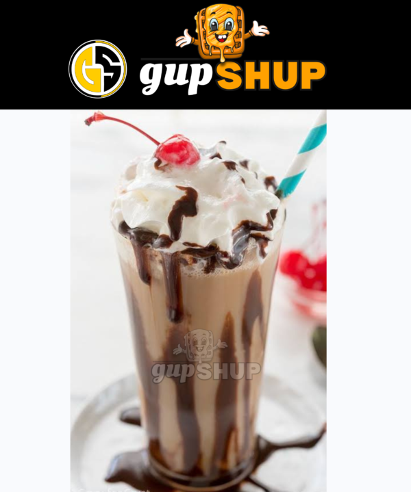 Cold Coffee with Dark Chocolate and Ice Cream