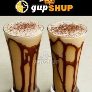 Cold Coffee With Chocolate Syrup