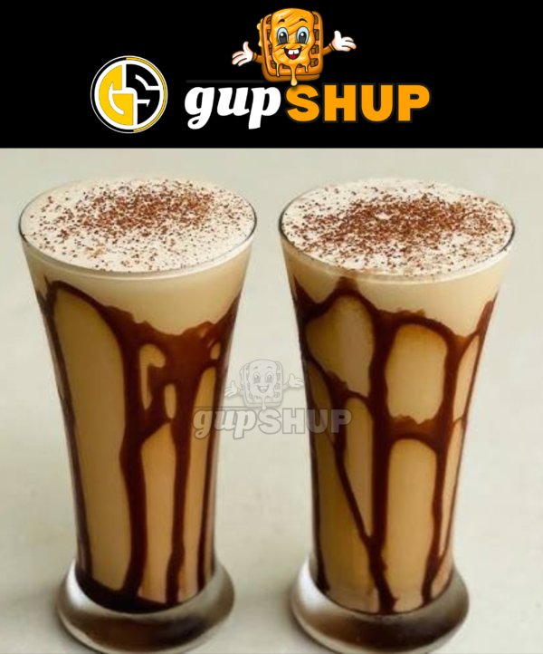 Cold Coffee With Chocolate Syrup